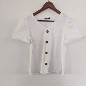 Shein White Blouse